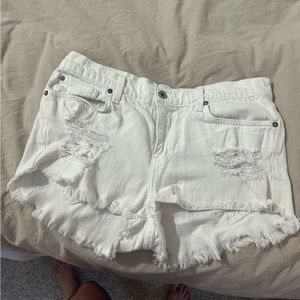 Pistola White Denim Shorts